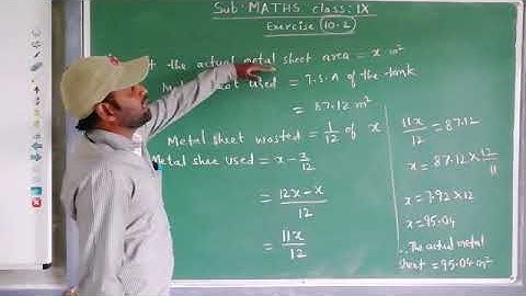 9th Maths, Chapter 10:Surface Areas and Volumes, Exercise 10.2 (part 3)Sept 21