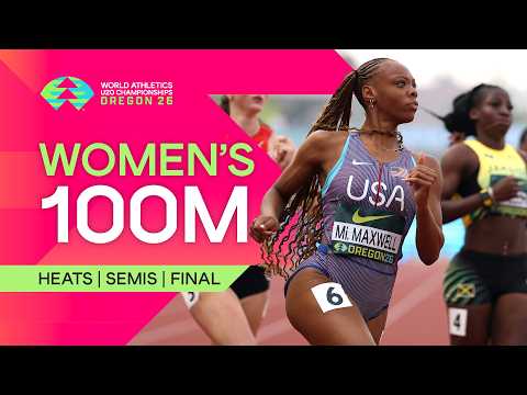 Full Women's 100m Heats, Semi-finals & Final | World Athletics U20 Championships Oregon 26