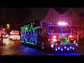 Fire Truck Christmas Parade 2018 P-1 (Siren's,Lights,Music) Wallington NJ 17th Annual Holiday Parade
