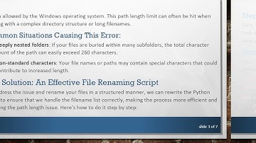 Resolving the ValueError: rename: src too long for Windows in Python File Renaming