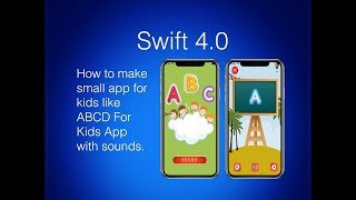 Build an small app like Learn ABCD For Kids in Swift 4.0 Xcode 9.2 | swift tutorials screenshot 1