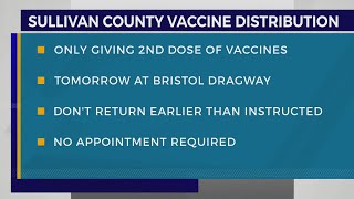 Sullivan County Regional Health Department to administer second doses of vaccine Monday