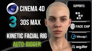 Cinema 4D & 3DS Max Auto Facial Rig | Facial Mocap Solution