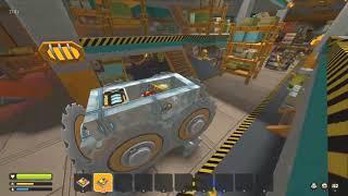 Scrap Mechanic Survival Discovering The Warehouses with mini saw tank