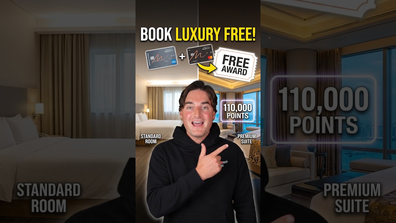 The easiest way to book luxury for free #travelhacks #marriottbonvoy #shorts