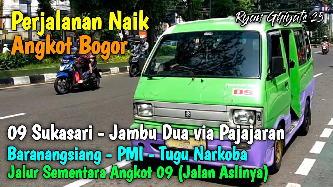 Jalur Aslinya Angkot 09 Sukasari - Jambu Dua VIA Pajajaran (Ekalos - Baranangsiang - PMI - SMKN 3)