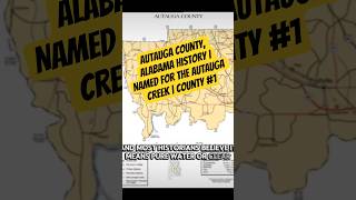 Autauga County was named after Autauga Creek. #Shorts #Alabama #History