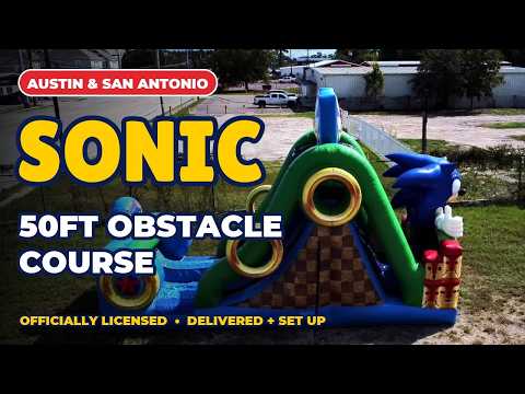Sonic Wet/Dry Water Slide (Part 2 of 50ft Sonic Obstacle) - Video