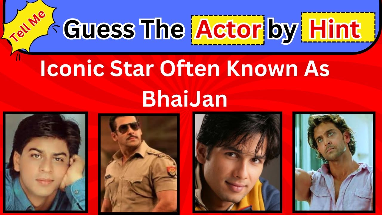 Guess the Bollywood Actor by Hint! | Bollywood Quiz | Bollywood Trivia Challenge | Quiz | Bollywood