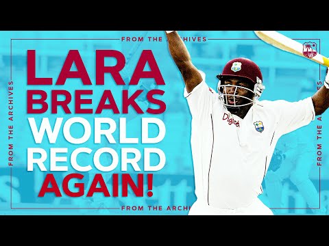 Brian Lara 400 v England! | His Second World Record! | Windies