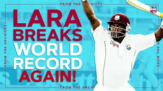 Brian Lara 400 V England His Second World Record Windies