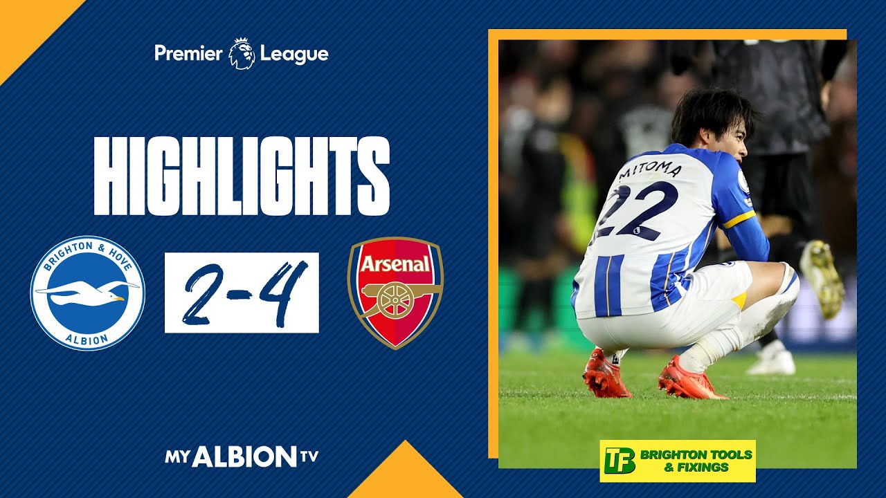 PL Highlights Albion 2 Arsenal 4