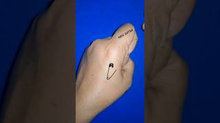 DIY PIN LOVE TATTOO 👌👌❤️❤️👌 #new #shorts #viral #trending  #2k24 #amazing