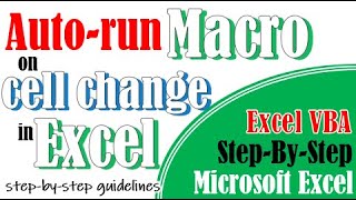 Run macro when cell value changes in Excel screenshot 5