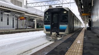 奥羽本線GV-E400系秋ｱｷT116編成+T119編成普通青森行き649D 弘前入線