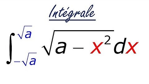intégrale avec changement de variable