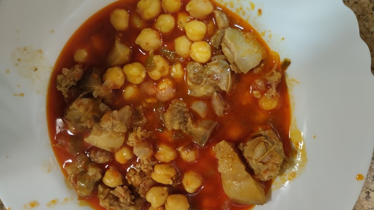 GARBANZOS CON CARETA #garbanzos #cerdas #pork #callos