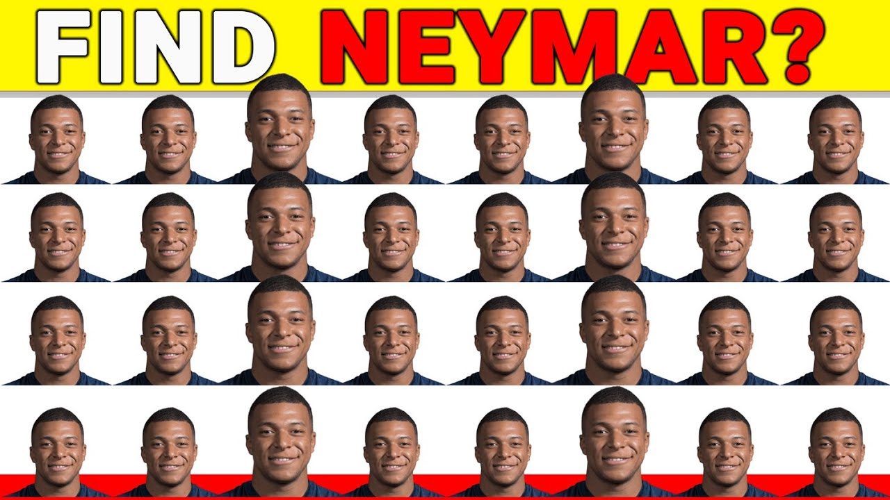 Can You Find Neymar Junior ? ⚽ Find Ronaldo ? Messi ? | Guess The ...