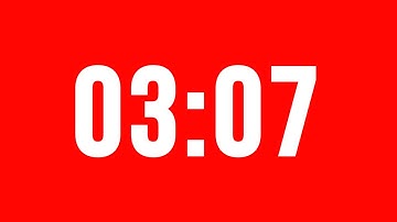 3 Minute 7 Second Timer With Alarm Without Music