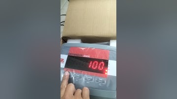 [Cân điện tử] Hướng dẫn calib cân bàn Ohaus defender 2000 (T24)