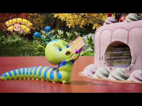 The Hungry Caterpillar | ABC Song & Many More Nursery Rhymes | Happy Tots