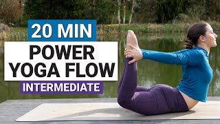 20 Min Intermediate Power Yoga Flow | Strong Full Body Stretch & Flow