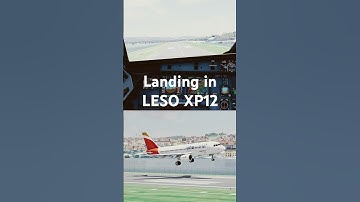 Toliss A319 visual approach into LESO