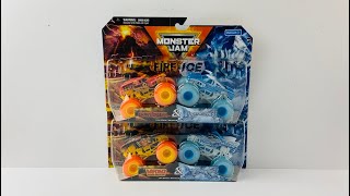 Spin Master Monster Jam 2024 Series 1 Fire and Ice Unboxing And Review!