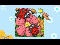 Loving Bugs drawing | Lady Bugs | Flower | Coloring | Honey Bunch - kids