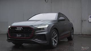 Оклеили Audi Q8 в матовый полиуретан и добавили пару штрихов!