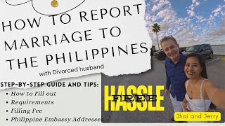 HOW TO REPORT MARRIAGE TO THE PH FOR K1 VISAS| DO YOU NEED TO REPORT IT #foryou #aos #k1visa #vlog