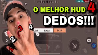 O Melhor HUD De 4 Dedos Igual Emulador - FREE FIRE!!!