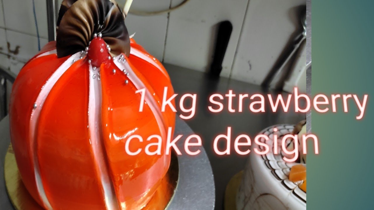 1-kg-strawberry-cake-design-beautiful-cake-design-subscribe-my-youtube