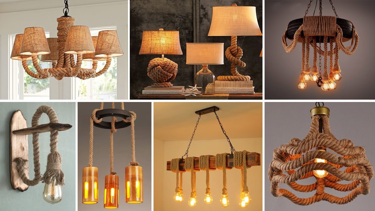 Jute Rope Lighting Fixture Ideas 2022 