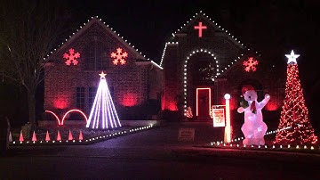 2015 Giles Family Light Show - Christmas Eve / Sarajevo TSO