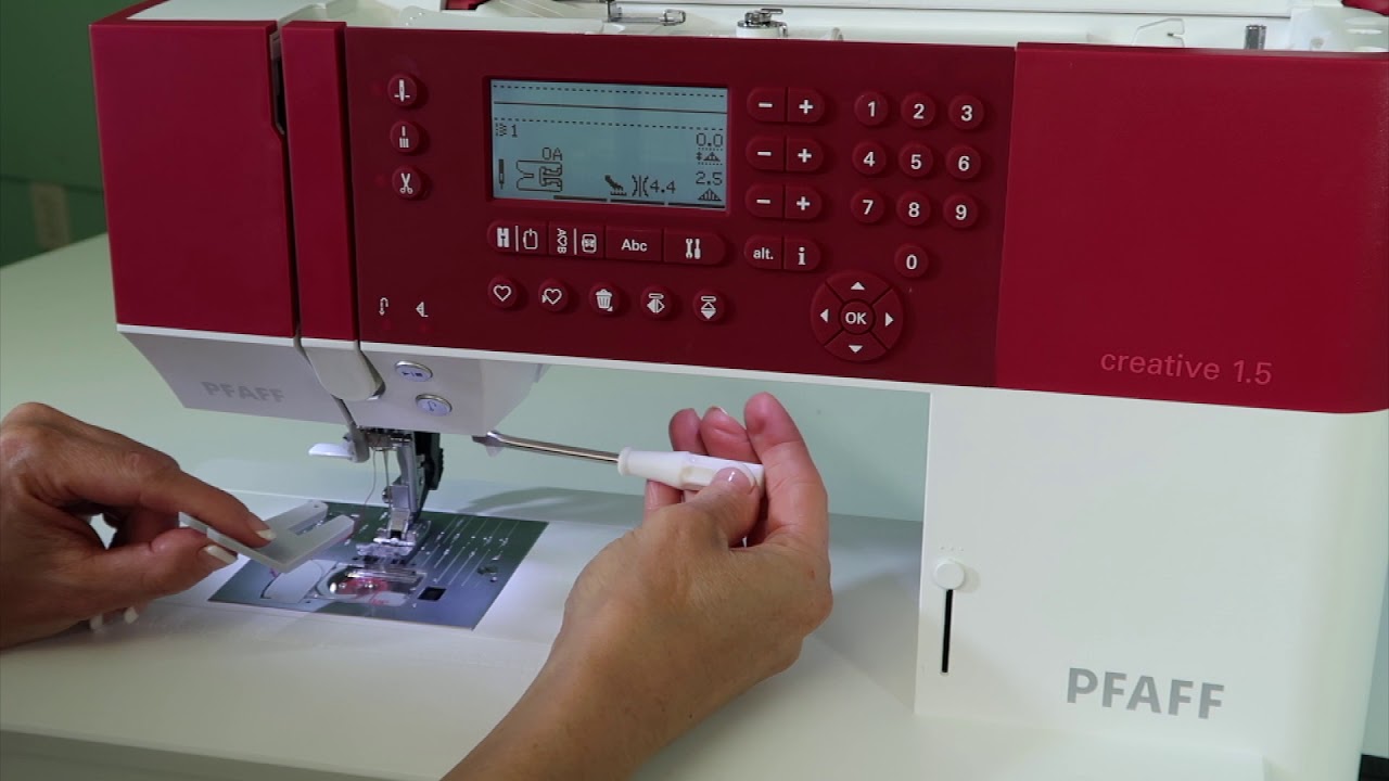 Pfaff creative 1.5 16 How to Change a Needle YouTube