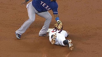 TEX@HOU: Chirinos cuts down Altuve stealing second
