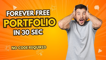 Create a Stunning Free Portfolio Website in 30 seconds using AI