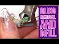 Acrylic Nails Redesign Part 1: Bling Removal and Infill