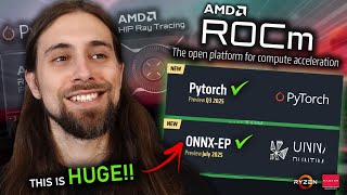 видео: БОЛЬШЕ НИКАКИХ подтормаживаний шейдеров? AMD ROCM 6.4.4 для Windows, HIP RT 3, Agility SDK и мног... картинка: БОЛЬШЕ НИКАКИХ подтормаживаний шейдеров? AMD ROCM 6.4.4 для Windows, HIP RT 3, Agility SDK и мног...