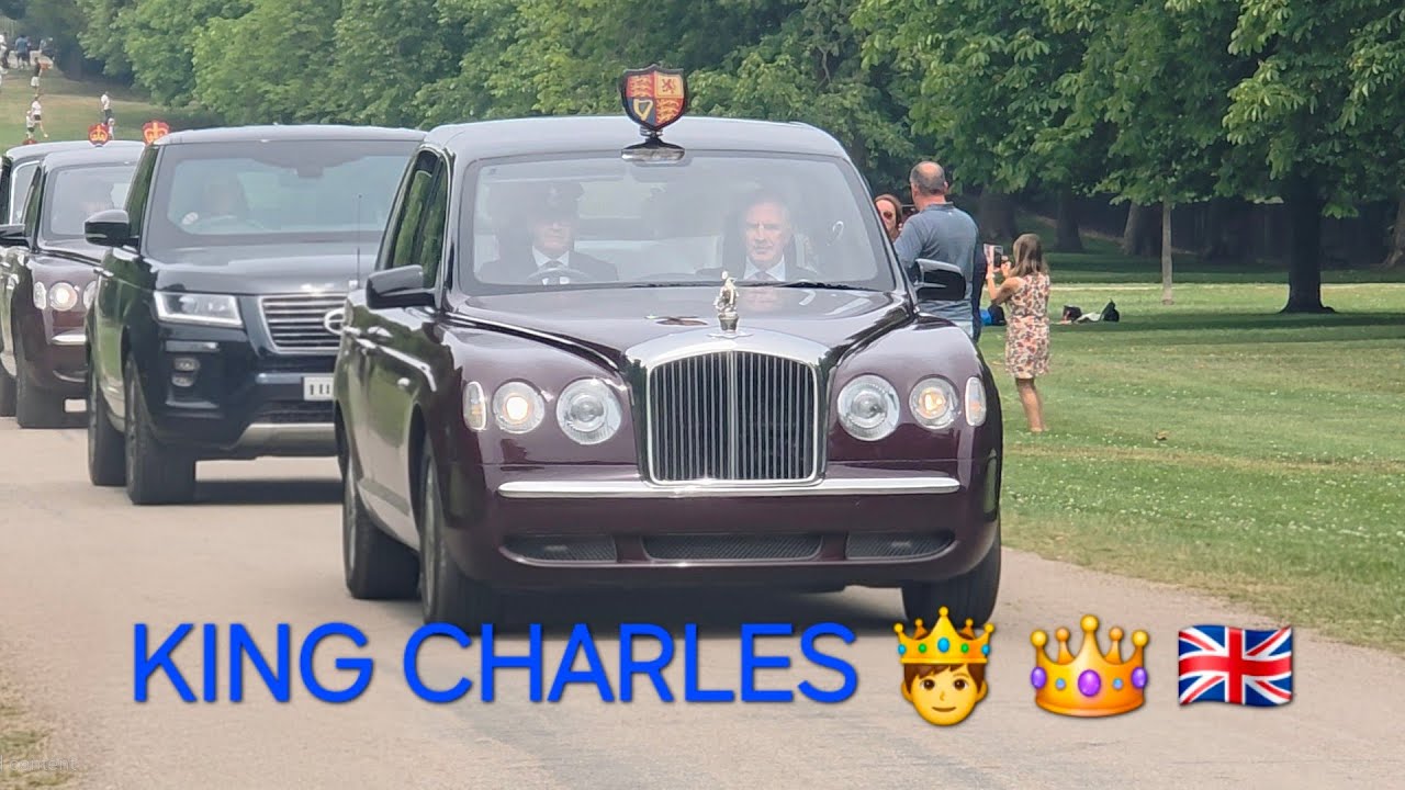 THE KING 🤴 & QUEEN LEAVING FOR ROYAL ASCOT