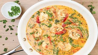 Creamy Garlic Butter Tuscan Shrimp Recipe