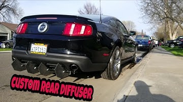 DIY Rear Diffuser 2012 Mustang GT (Part 2)