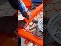 The process of making iron wire mesh by professional workers #shorts