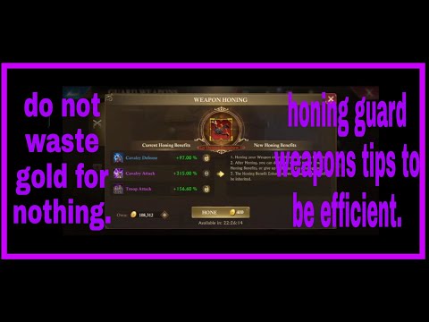 - GOG - increase stat with honing guard weapon efficiently - guns of glory.