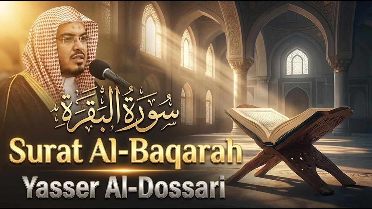 سورة البقرة كاملة بصوت يريح القلب وتدمع له العين | الشيخ ياسر الدوسري