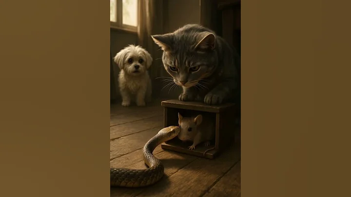 Video 10443991: gray american shorthair, baby american shorthair, pets, cat