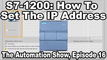 How To Set The IP Address Of A S7-1200