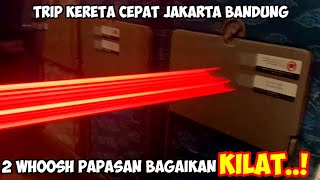 WHOOSH❗️Kereta Cepat Saling Berpapasan di Dalan Terowongan