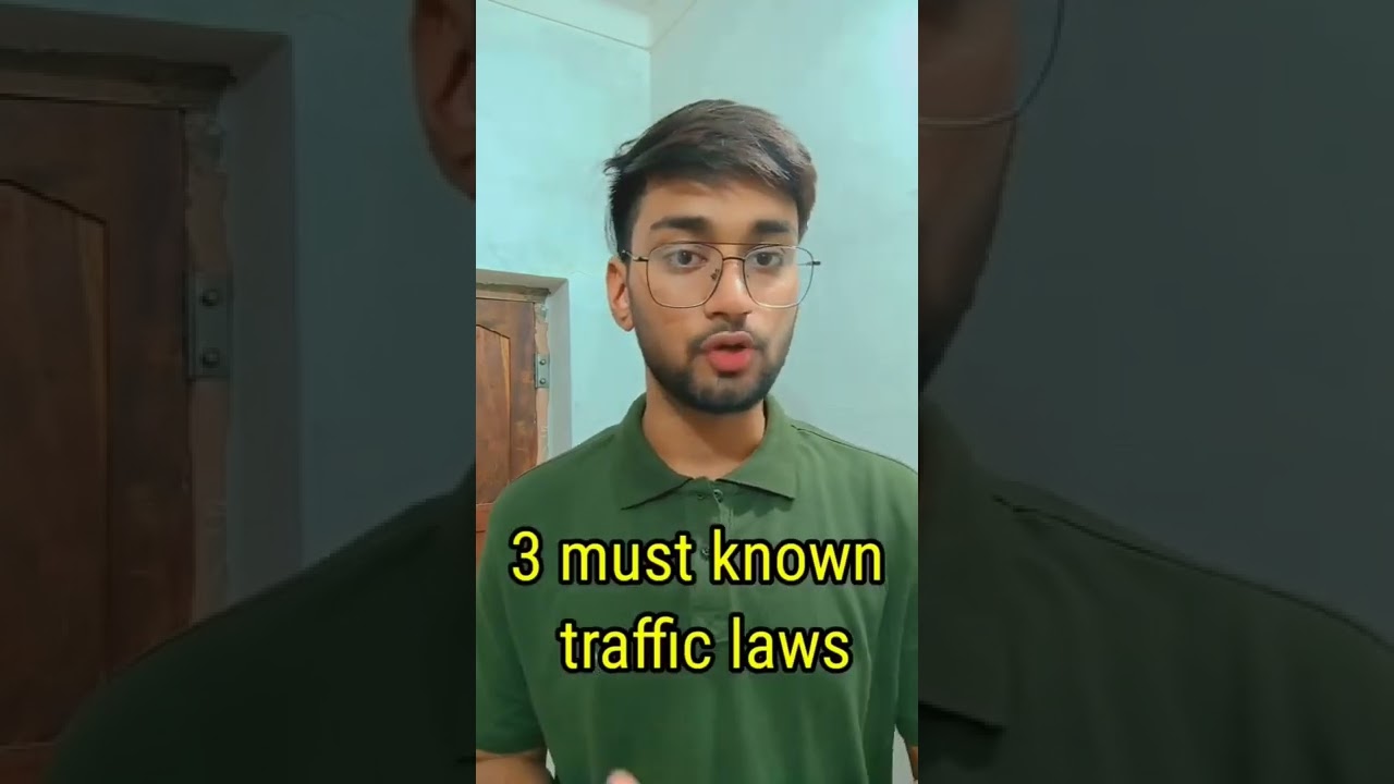 3 must Know Traffic rules🚦 in India 🇮🇳 